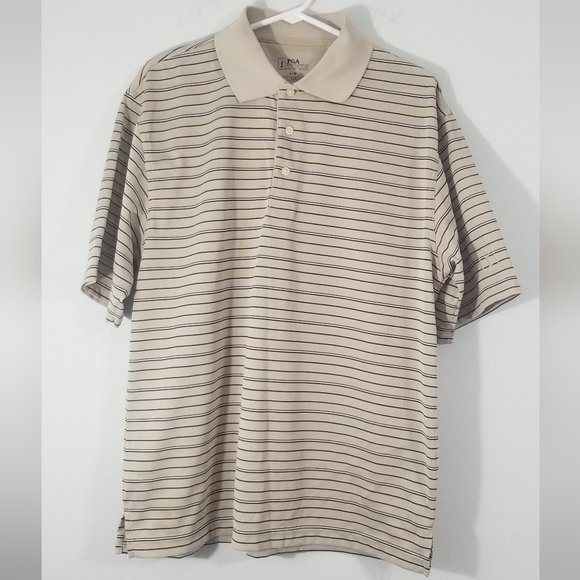 PGA Tour Other - PGA Tour Polo Tee Shirt.Tan Color. PGA Logo Embroidered on Sleeve. Size Large.